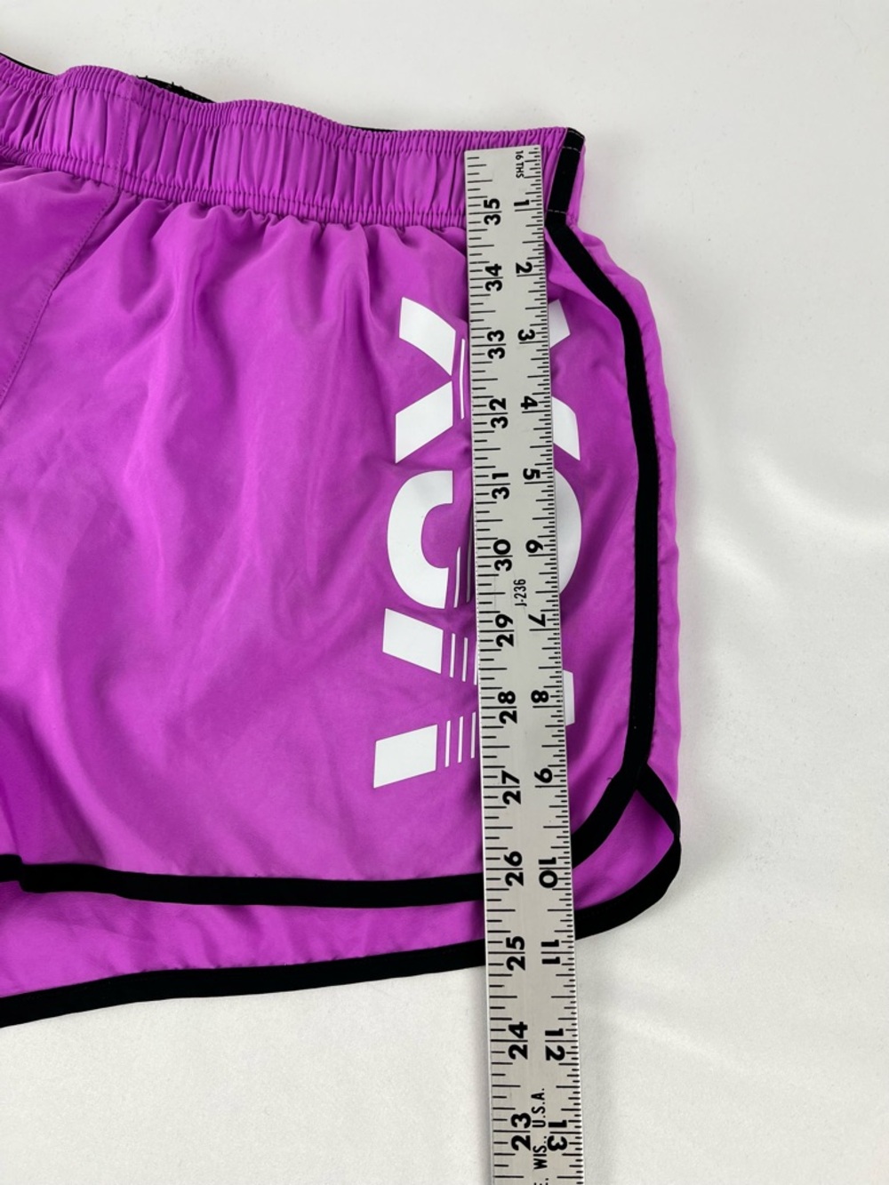 Victoria's Secret VSX Sport “The Player” Lined Running Shorts Purple White Sz S - Picture 6 of 15